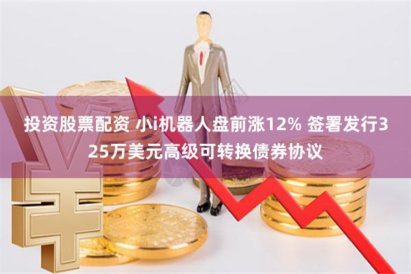 投资股票配资 小i机器人盘前涨12% 签署发行325万美元高级可转换债券协议